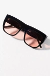 Spitfire Chunky Flat Top Sunglasses In Black