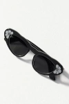 Spitfire Floral Detailing Cat-eye Readers In Black