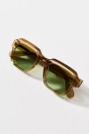 Spitfire Translucent Square Sunglasses In Brown