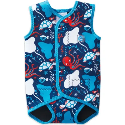Splash About Kids'  Baby Wrap Neoprene Wetsuit In Blue