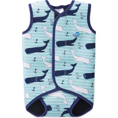 Splash About Kids'  Baby Wrap Neoprene Wetsuit In Blue