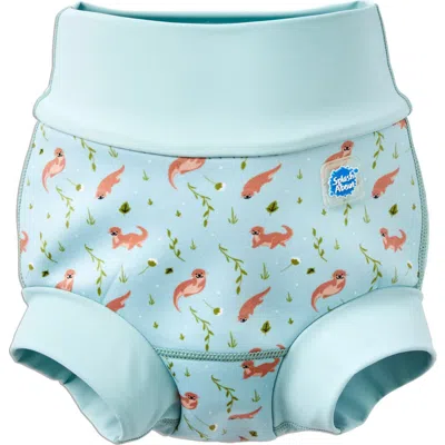 Splash About Kids'  Happy Nappy Duo Reusable Double Swim Diaper In Blue