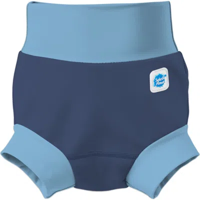 Splash About Kids'  Happy Nappy Duo Reusable Double Swim Diaper In Blue