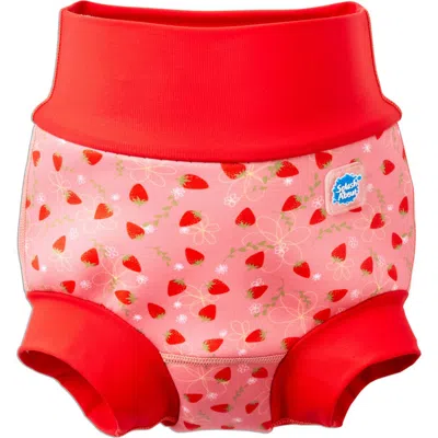 Splash About Kids'  Happy Nappy Duo Reusable Double Swim Diaper In Red