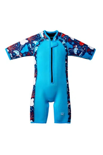 Splash About Kids Neoprene Shorty Wetsuit In Blue