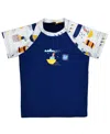 Splash About Toddler Boys Tug Boats Short Sleeved Rash Top In Tug Boats