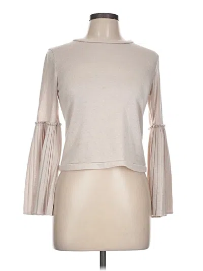 Pre-owned Splash Cardigan Sweater In Tan