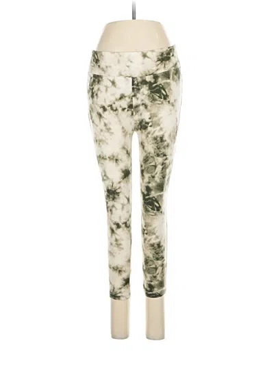Pre-owned Splash Leggings In White