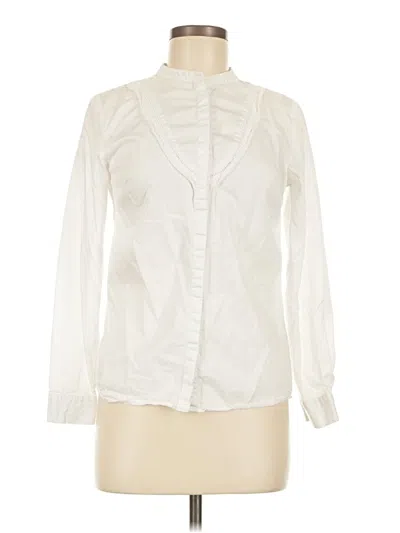 Pre-owned Splash Long Sleeve Blouse In Ivory
