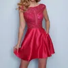 Splash Prom Sophia Rhinestone Prom Dress In Fuschia In Pink