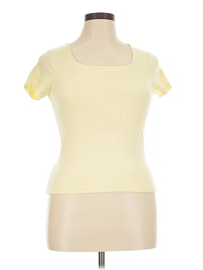 Pre-owned Splash Short Sleeve T-shirt In Yellow