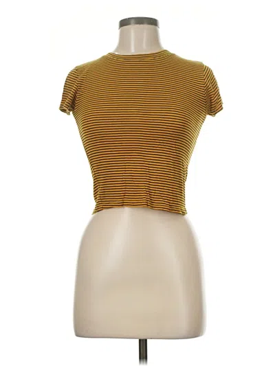 Pre-owned Splash Short Sleeve Turtleneck In Orange