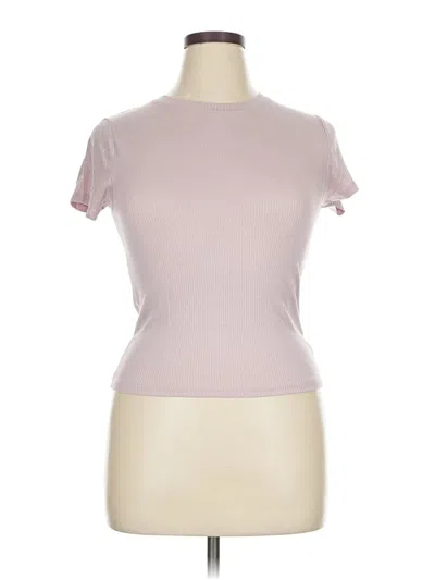 Pre-owned Splash Short Sleeve Turtleneck In Pink