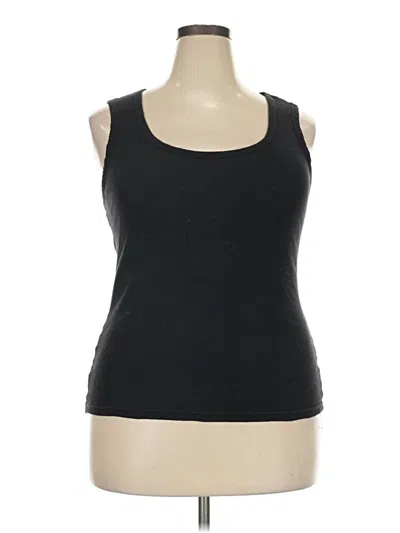 Pre-owned Splash Tank Top Black Strapless Neckline Tops