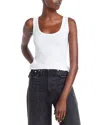 Splendid Zuma 2x1 Rib Scoop-neck Tank In White