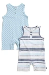 Splendid Babies'  2-pack Cotton Blend Romper In Blue