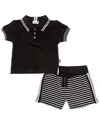 Splendid 2pc Bennett Stripe Short Set In Black