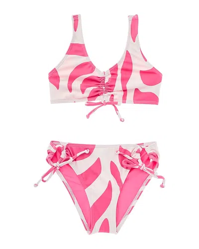 Splendid Kids' 2pc Bikini Set In Pink
