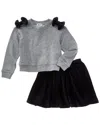Splendid 2pc Bow Pullover & Skirt Set In Multi