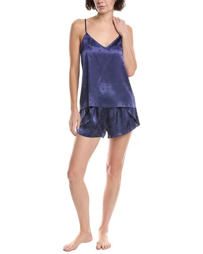 Splendid 2pc Cami & Boxer Set In Blue