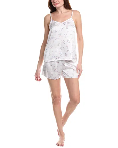 Splendid 2pc Cami & Boxer Set In White