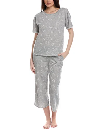 Splendid 2pc Capri Pajama Set In Gray