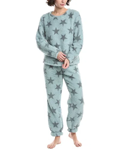 Splendid 2pc Cardigan & Pant Set In Blue