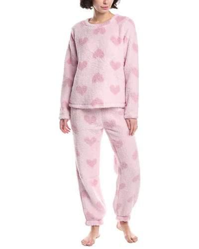Splendid 2pc Cardigan & Pant Set In Pink