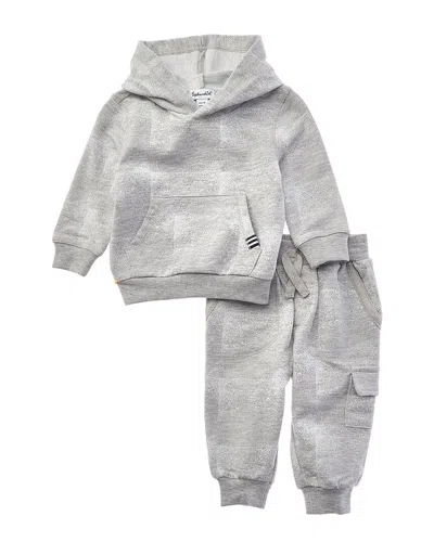 Splendid Kids' 2pc Checkerblock Hoodie Set In Multi