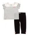 Splendid 2pc Chic Stripe Set In Black
