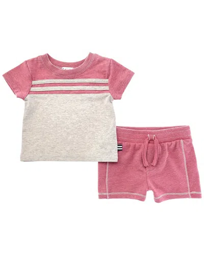 Splendid 2pc City Kid Short Set In Pink