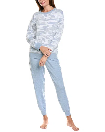 Splendid 2pc Crewneck & Jogger Pajama Set In Blue