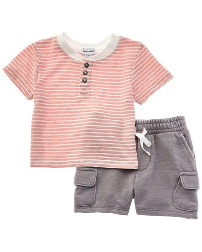 SPLENDID 2PC DESERT STRIPE T-SHIRT SET