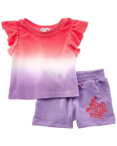 Splendid Kids' 2pc Dip Dye T-shirt Set In Multi