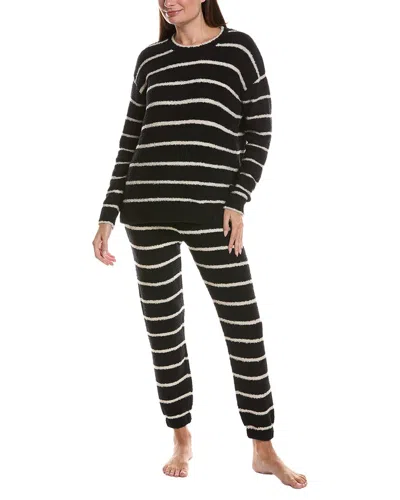 Splendid 2pc Fuzzy Sweater Set In Black