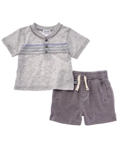 Splendid Kids' 2pc Getaway Stripe T-shirt & Short Set In Multi