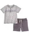 Splendid 2pc Getaway Stripe T-shirt & Short Set In Multi