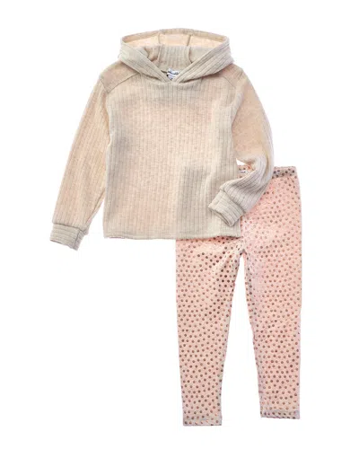 Splendid Kids' 2pc Hoodie & Legging Set In Pink