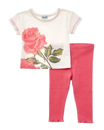 Splendid Kids' 2pc In Full Bloom T-shirt Set In White