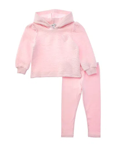 Splendid Kids' 2pc Hoodie & Pant Set In Pink
