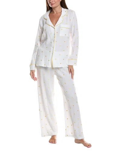 Splendid 2pc Lottie Love Gauze Set In White