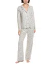 Splendid 2pc Notch Pillowsoft Pajama Set In Gray