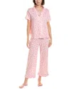 Splendid 2pc Notch Top & Crop Pant Set