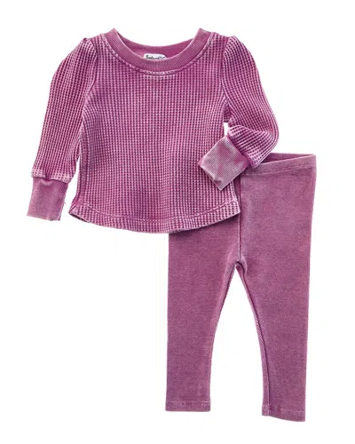 Splendid 2pc Playful Perry Top & Legging Set In Purple