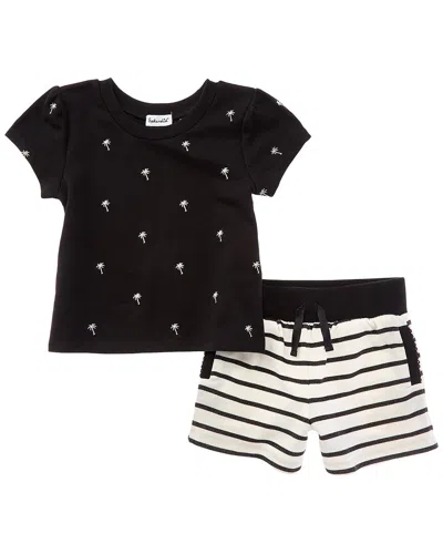 Splendid 2pc Pretty Palm Tree Set In Black