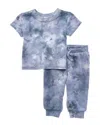 Splendid 2pc Shadow Wash T-shirt Set In Gray