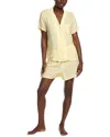 Splendid 2pc Shirt & Boxer Set In Yellow