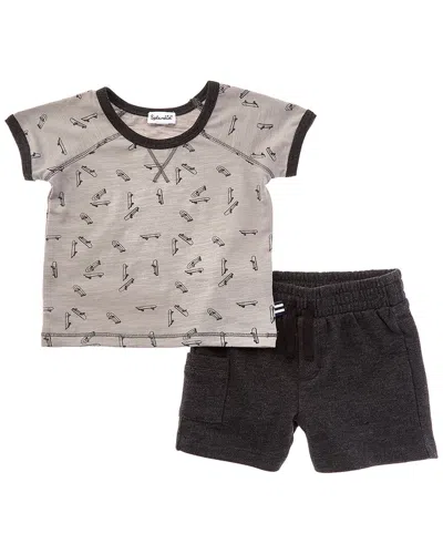 Splendid 2pc Skater Boy Set In Gray