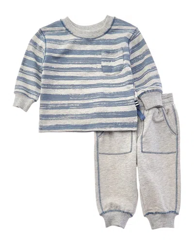 Splendid Kids' 2pc Sky High Stripe Pullover Set In Multi