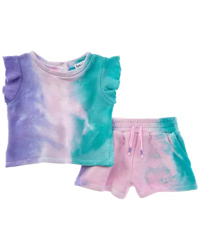 Splendid Kids' 2pc Snow Cone Tie-dye Top & Short Set In Multi